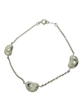 Tiffany & Co Silver Elsa Peretti Bean Bracelet